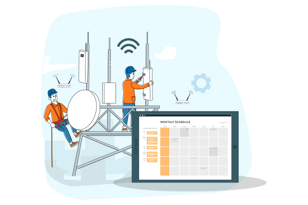 telecommunication service scheduling software