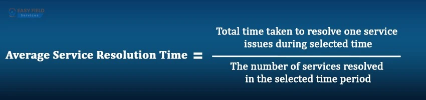 Average Service Resolution Time Calculation Method